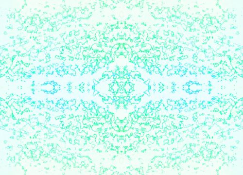 Line Pattern In Blue And Green