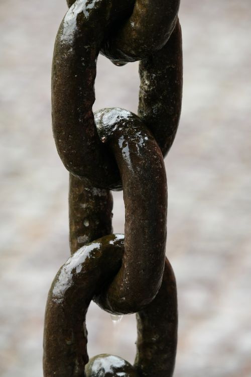 links of the chain chain iron
