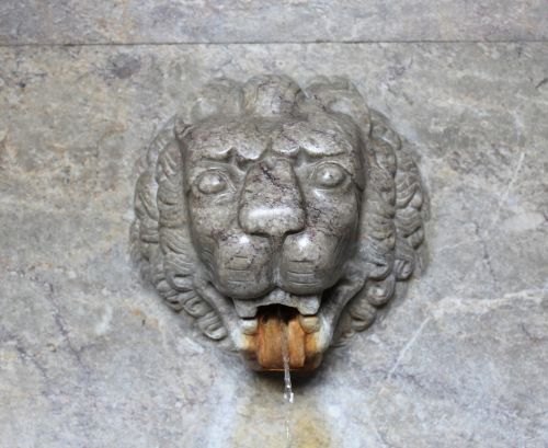 lion stone sculpture plastic