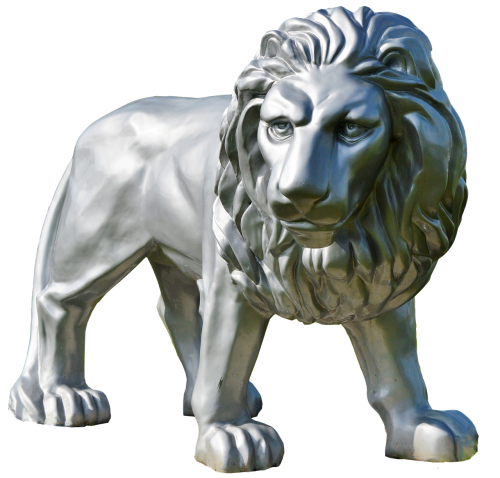 lion figure metal