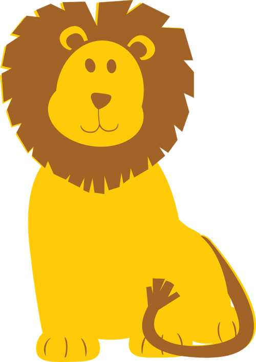 lion brown yellow
