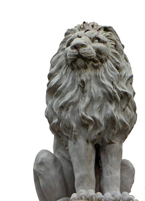 lion portrait sculpture