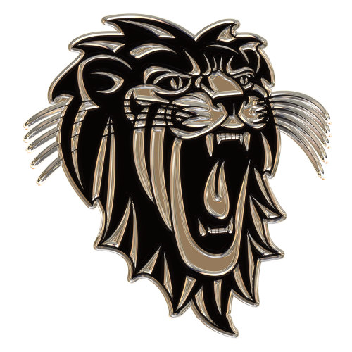 lion head metallizer art