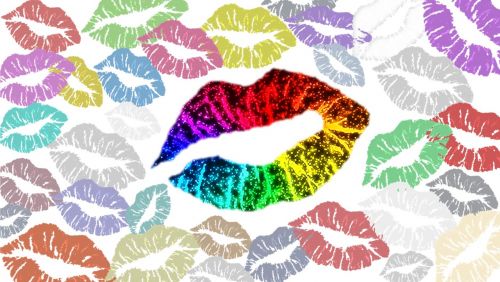lips colorful background