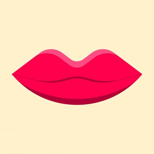 lips icon coloured lips