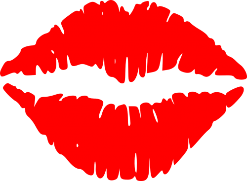 lips kiss female