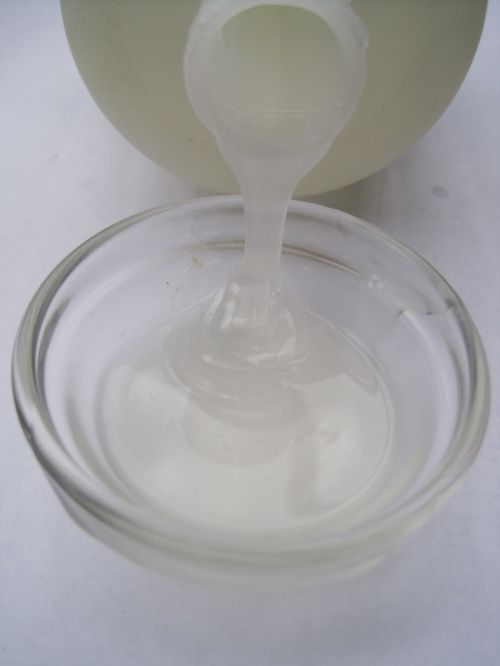 Liquid Soap In Glass Bowl