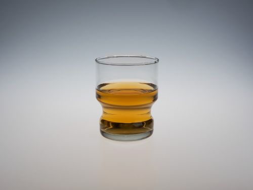 liquor glass isolated