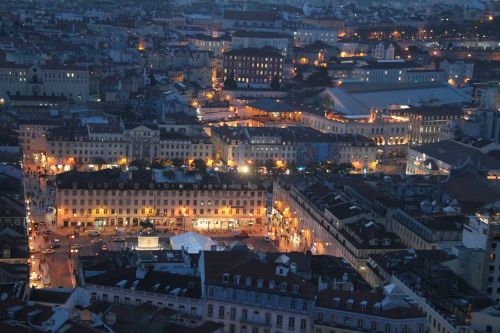 lisbon night city