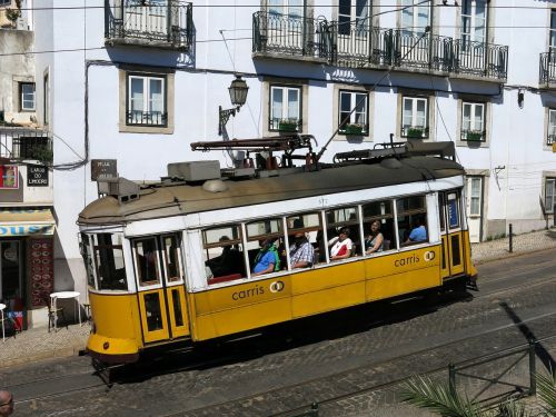 lisbon old town tram