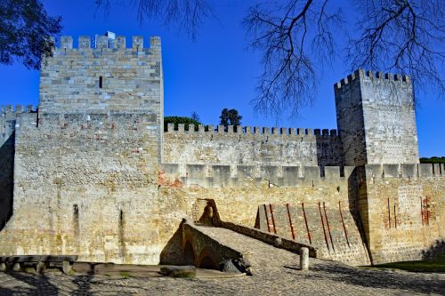 lisbon portugal castle of sao jorge