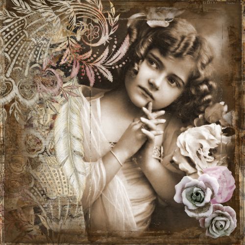 little girl vintage