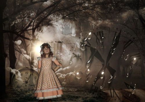 little girl wonderland fireflies