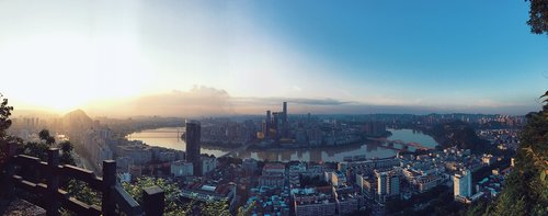 liuzhou  yufeng mountain  the scenery