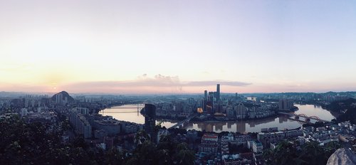 liuzhou  yufeng mountain  the scenery