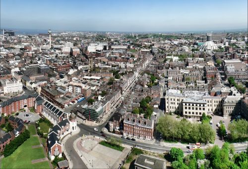 liverpool cityscape city