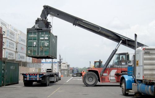 loading cargo container
