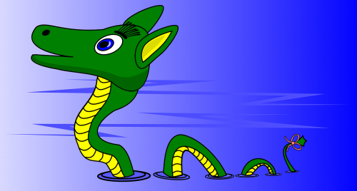 Loch Ness Monster Cartoon Cute Free Image From Needpix Com