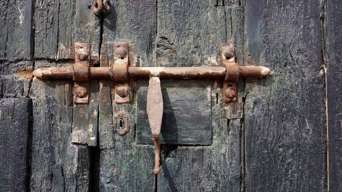 lock door old door