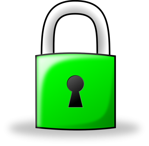 lock padlock green