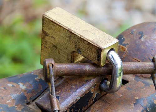 lock  locked  metal