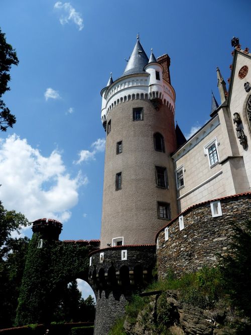 lock žleby castle tower