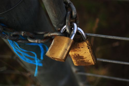 locked locks chains