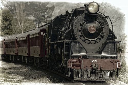 locomotive steam locomotive train