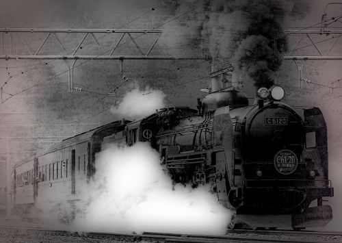 locomotive steam train ancient