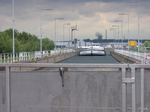 Ship At Locks