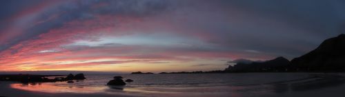 lofoten sunset norwegian sea