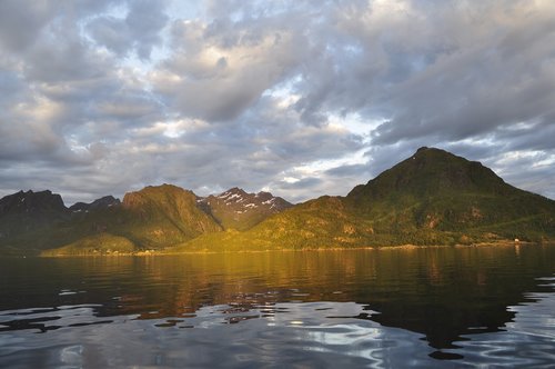 lofoten  sun  nature