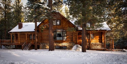log cabin house home