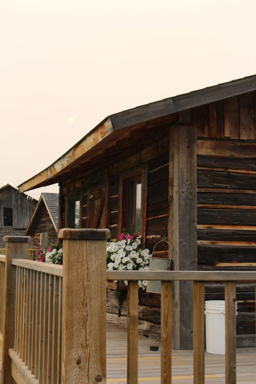 Log Cabin Moon