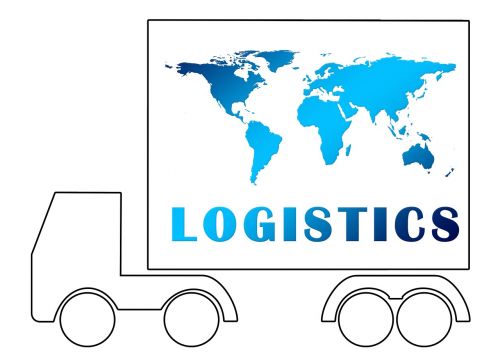 logistics truck silhouette