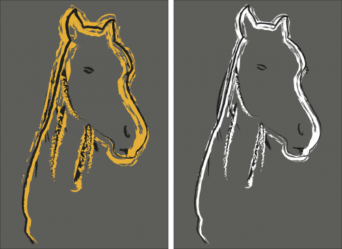 logo horse mare
