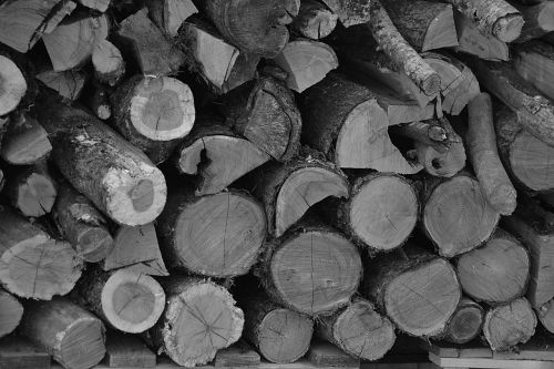 logs wood heating