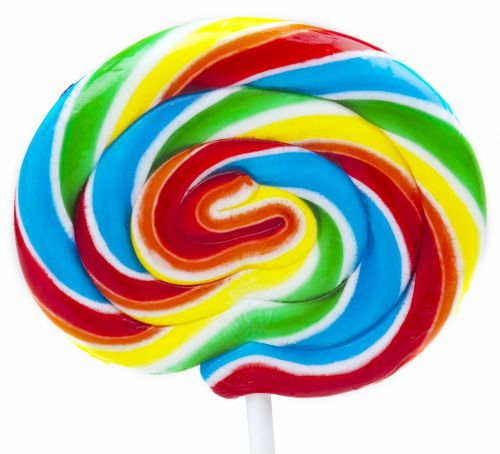 lollipop rainbow swirl