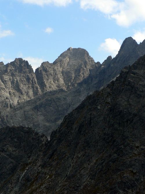 lomnicky peak mountains vysoké tatry