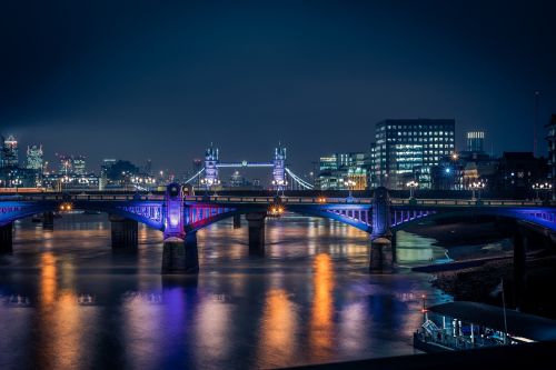 london tower bridge night