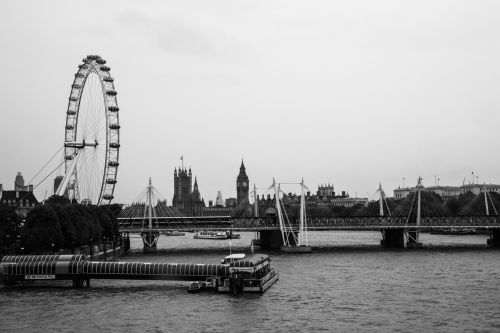 london london eye river
