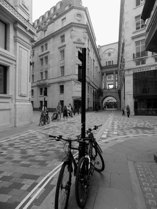 london london monochrome street