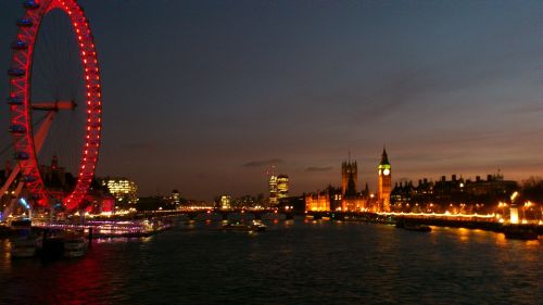 london london eye night