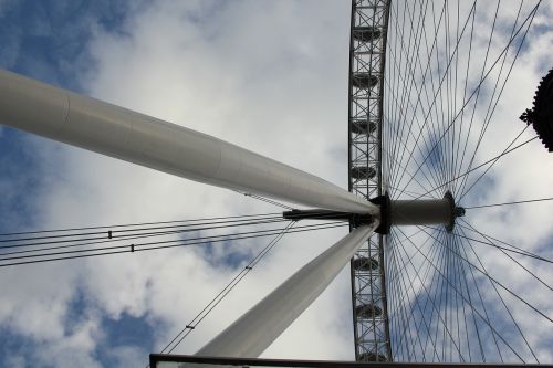london eye attraction low angle view