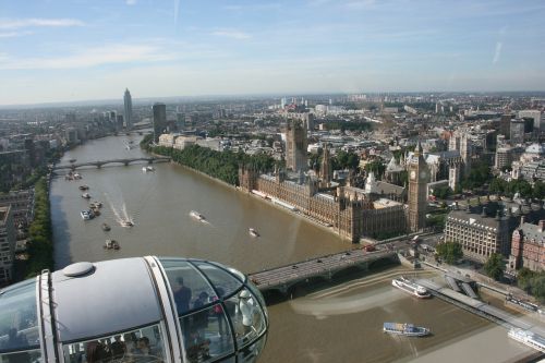 london eye a view of london river thames