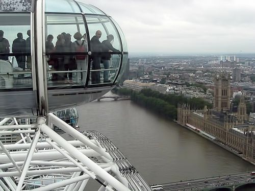 london eye view buildings