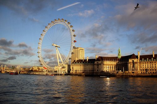 london eye  thames  ferris wheel