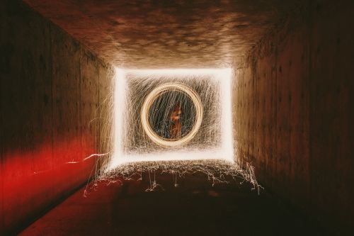 long exposure spark tunnel