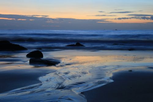 long exposure ocean coast