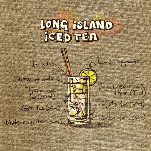 long island iced tea cocktail tissue